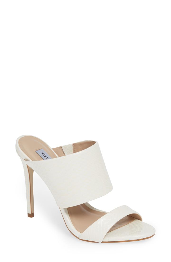Women's Steve Madden Mallory Sandal M - White