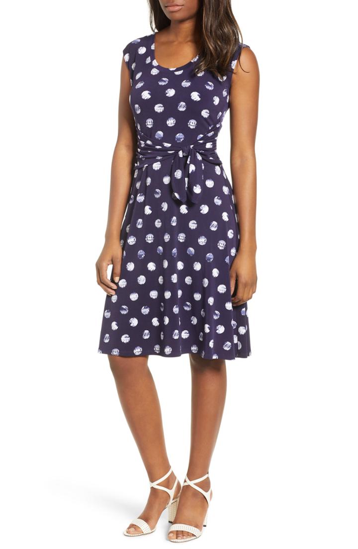 Women's Chaus Tie Dye Dot A-line Dress
