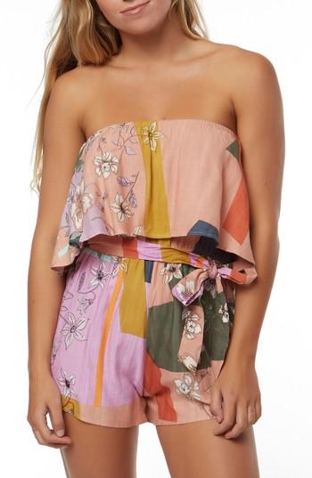 Women's O'neill Mandia Cover-up Romper - Pink
