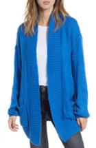Women's Bp. Cozy Shawl Collar Cardigan, Size - Blue