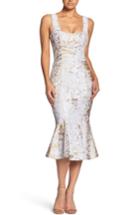 Women's Dress The Population Fiona Sequin Trumpet Dress - White