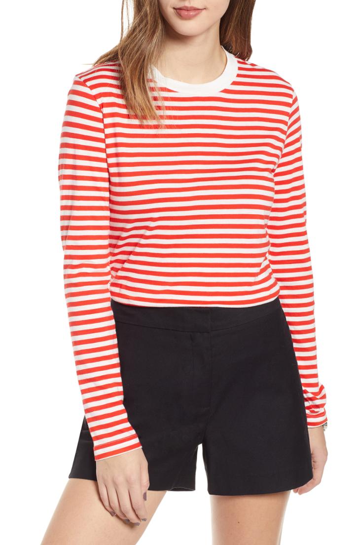 Women's 1901 Stripe Tee - Red