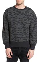 Men's The Rail Print Sweatshirt - Black