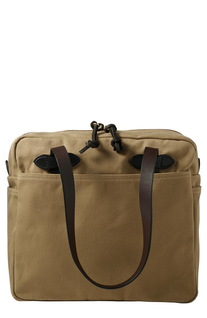 Men's Filson Rugged Twill Zip Tote Bag -