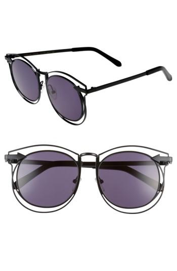 Women's Karen Walker Superstars - Simone 54mm Sunglasses - Black