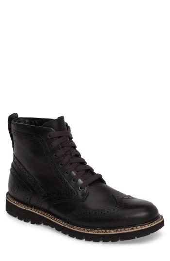 Men's Timberland Britton Hill Wingtip Boot .5 M - Black