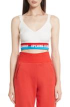 Women's Opening Ceremony Elastic Logo Knit Tank - White