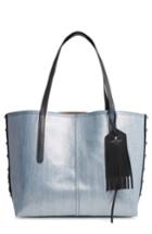 Jimmy Choo Twist East West Denim & Leather Tote - Blue
