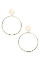Women's Canvas Jewelry Circle Hoop Earrings
