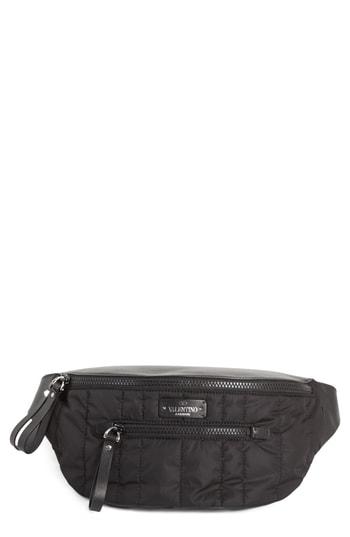 Men's Valentino Garavani Quilted Waist Pack - Black