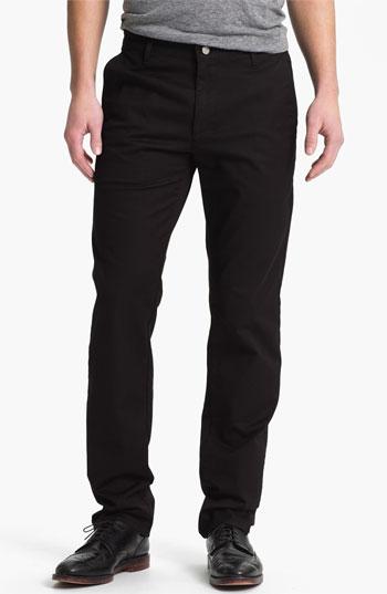 Men's Ag Slim Straight Leg Chinos - Black