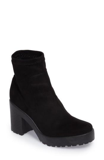 Women's Topshop Brick Sock Boot .5us / 36eu - Black