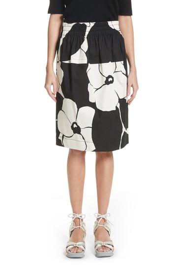Women's Marc Jacobs Oversize Floral Skirt - Black