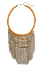 Women's Panacea Antique Fringe Bib Necklace