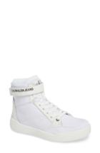 Women's Calvin Klein Jeans Nelda High Top Sneaker M - White