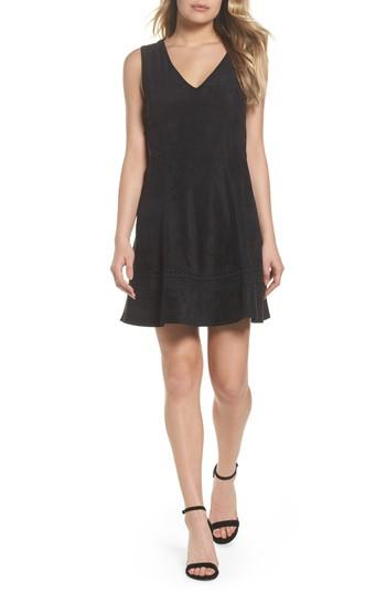 Women's Bb Dakota Lynne Faux Suede Skater Dress
