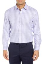 Men's English Laundry Regular Fit Plaid Dress Shirt - 32/33 - Blue