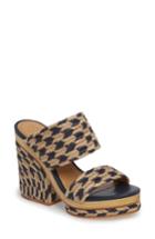 Women's Tory Burch Lola Woven Platform Sandal M - Blue