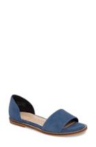 Women's Sole Society 'harlow' Flat D'orsay Sandal .5 M - Blue