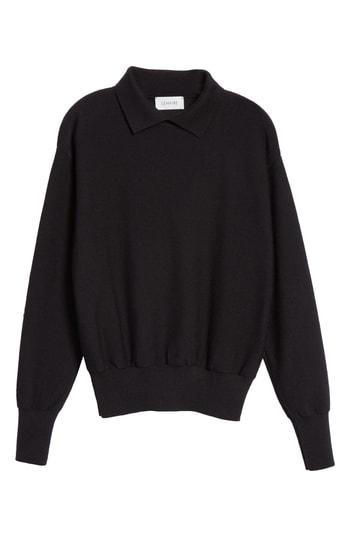 Men's Lemaire Long Sleeve Wool Polo