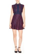 Women's Sandro Peaches Lace Mindress - Burgundy