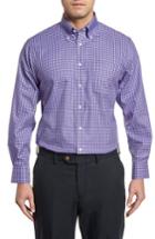 Men's Nordstrom Men's Shop Traditional Fit Non-iron Gingham Dress Shirt - 34 - Grey