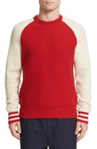 Men's Rag & Bone Liam Merino Wool Varsity Sweater