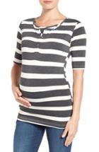 Women's Lab40 'joey' Maternity/nursing Top - Grey