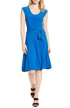Women's Chaus Tie Front Stretch Jersey Dress - Blue