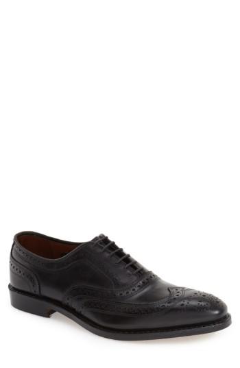 Men's Allen Edmonds 'mcallister' Wingtip .5 D - Black