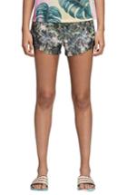 Women's Adidas Originals High Waist Shorts - Green