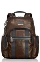 Men's Tumi Alpha Bravo - Nellis Leather Backpack - Brown