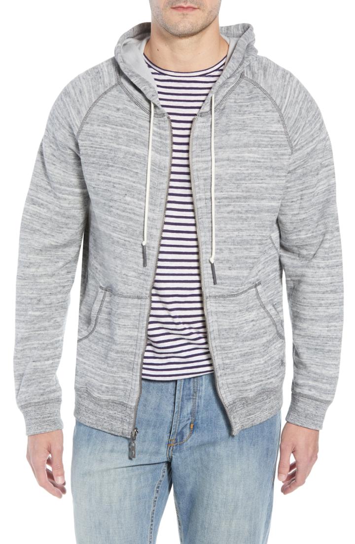 Men's Tommy Bahama Flip Reversible Zip Hoodie, Size - Grey