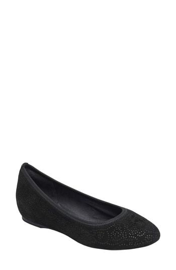 Women's Rockport Total Motion Hidden Wedge Flat W - Black