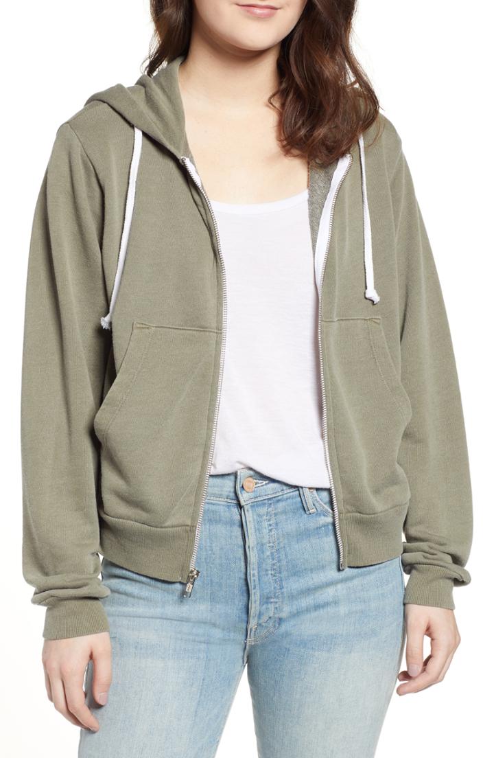 Women's Wildfox Regan Zip Hoodie - Blue