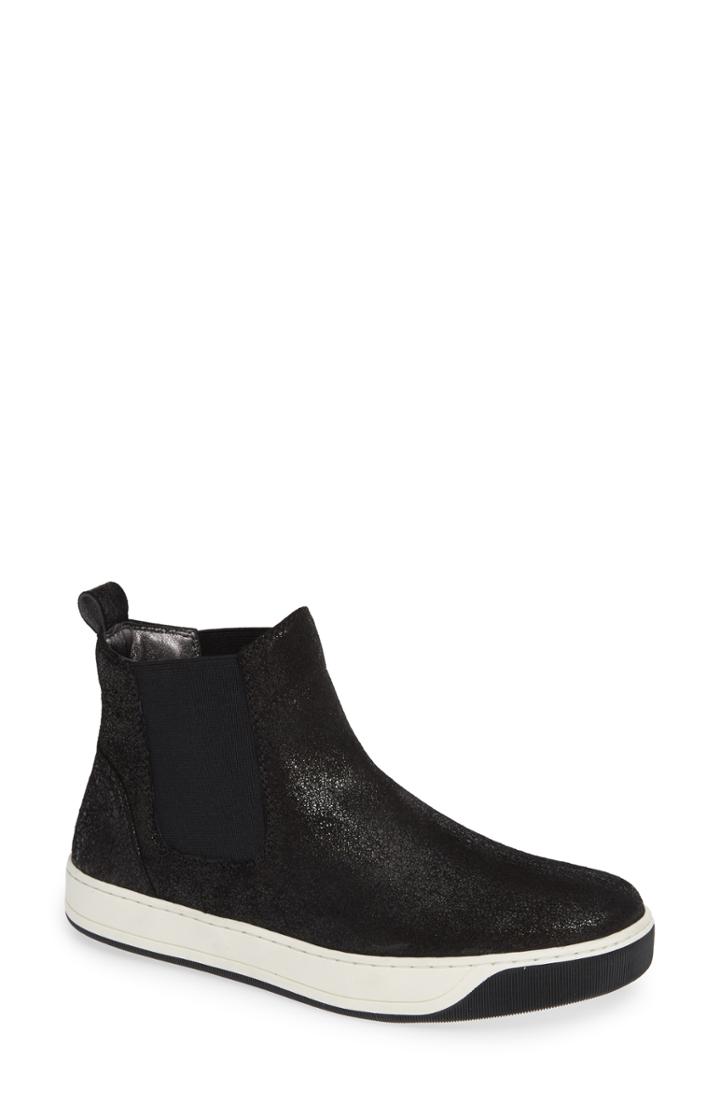 Women's Johnston & Murphy Erica High Top Sneaker .5 M - Black