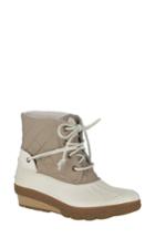 Women's Sperry Saltwater Quilted Watperproof Boot M - Ivory