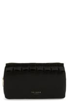 Ted Baker London Adalyn Ruffle Cosmetics Case, Size - Black