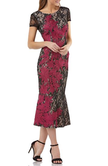 Women's Js Collections Soutache Embroidered Lace Dress