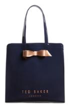 Ted Baker London Large Almacon Bow Detail Icon Tote - Blue