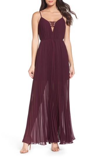 Women's Ali & Jay She Is A Regular Pleated Maxi Dress - Grey