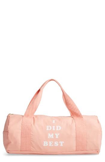 Ban. Do Work It Out - I Did My Best Gym Bag - Pink