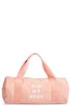 Ban. Do Work It Out - I Did My Best Gym Bag - Pink