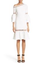 Women's Jonathan Simkhai Chain Link Lace Fit & Flare Dress - White