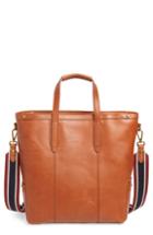 Men's J.crew Oar Stripe Leather Tote -