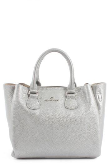 Celine Dion Small Adagio Leather Satchel - Metallic