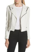 Women's Iro Ozark Leather Jacket Us / 42 Fr - White