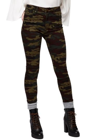 Women's Sanctuary Robbie Camo Print Skinny Pants - Green