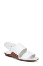Women's Vince Telsa Flat Sandal M - White