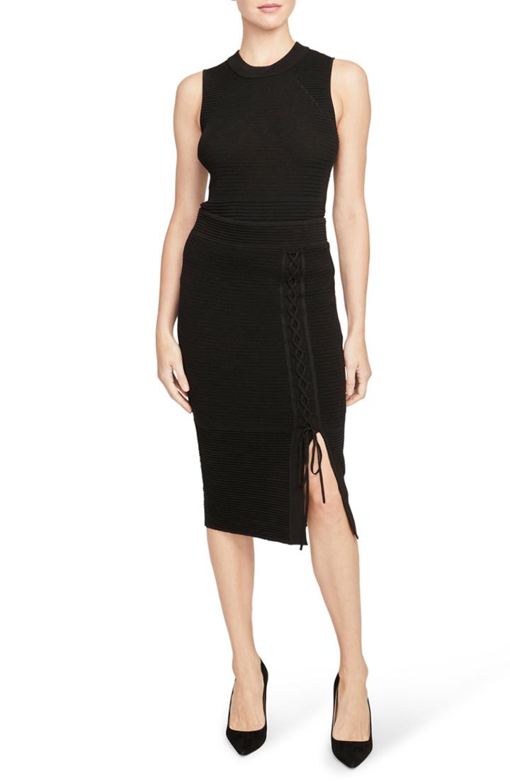 Women's Rachel Roy Collection Ribbed Lace-up Pencil Skirt